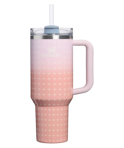 Image of STANLEY Quencher H2.0 Tumbler with Handle and Straw 40 oz Flowstate 3-Position Lid Cup Holder Compatible for Travel Insulated Stainless Steel Cup BPA-Free Sorbet Plus