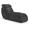 Sofa tantra Fauteuil Tantra Ergonomique en Simili-Cuir Premium – Mobilier Design pour Couple et Relaxation (Noir)
