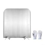 Stainless Steel Fireplace Back Panel with Adjustable Bracket to Enhance Radiant Heat and Reduce Loss