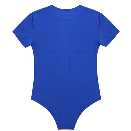 Lu's Chic Men's Onesies Pajamas Short Sleeve Bodysuit Crew Neck Romper Soft Pajamas Jumper Summer Basic2