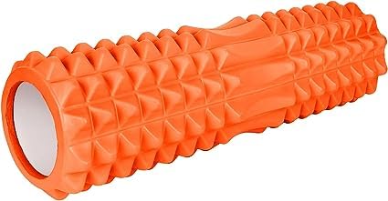 LUKSYOL Foam Roller - Deep Tissue Massage, Muscle Stretching, and Physiotherapy Tool | Versatile Yoga Wheel for Cellulite Reduction | Relieve Back Pain and Improve Flexibility (Orange | Model 2)