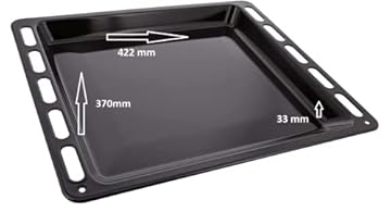 FIGEVIDA LECCARDA SMALTATA TEGLIA FORNO REX PER ELECTROLUX 42,2x37x0,33 CM ORIGINALE 3423981053