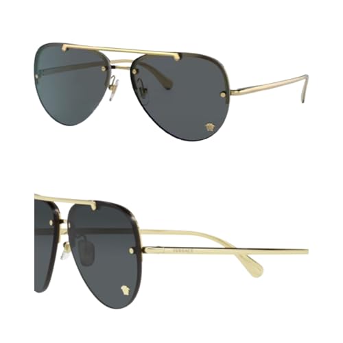 VERSACE VE2231 Medusa PILOT Shape Sunglasses with Luxury Eyewear kit