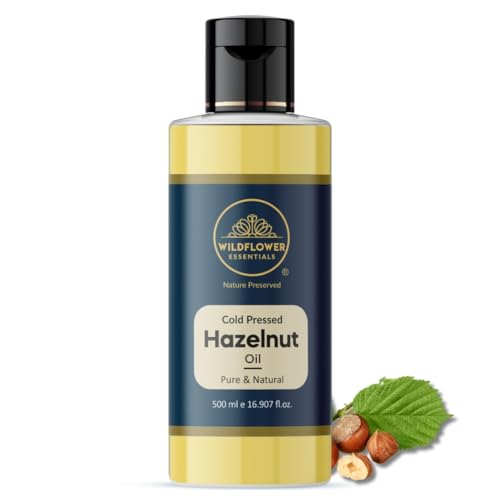 Image of Hazelnut Oil Cold Pressed 100% Pure & Natural (500 ml) For Face, Hair, Skin, Body