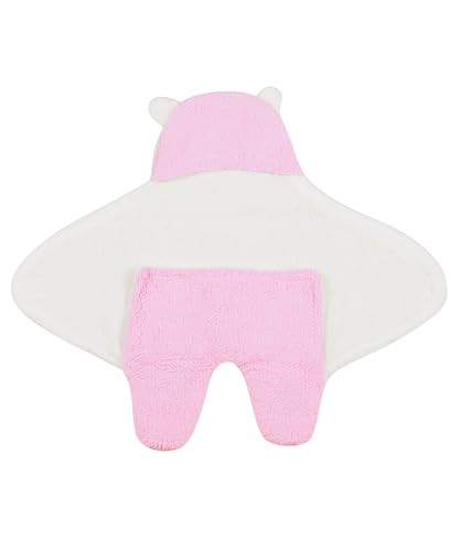 Image of New Born Multi-Purpose Baby Boy's and Baby Girl's Blanket and Sleeping Bag (Pink 0-6 Months)