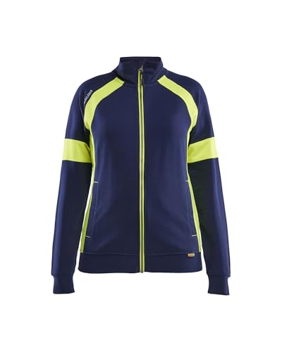 Sudadera de trabajo bicolor cremallera completa Blaklader 3568 alta visibilidad mujer XXXL
