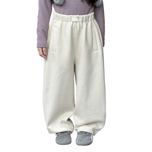 Pantalon de jogging garçon doublé polaire pour automne hiver style coréen