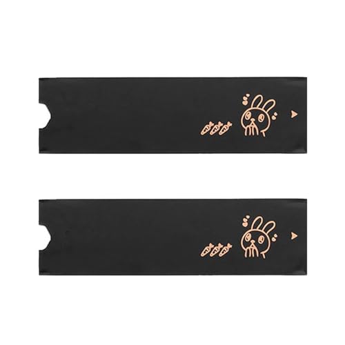 2Pcs M.2 SSD Heatsink Copper Foil Memory Heatsink Hard Drive Case Cool Sticker for M.2 SSD Laptop M.2 2280 Cooling Sticker