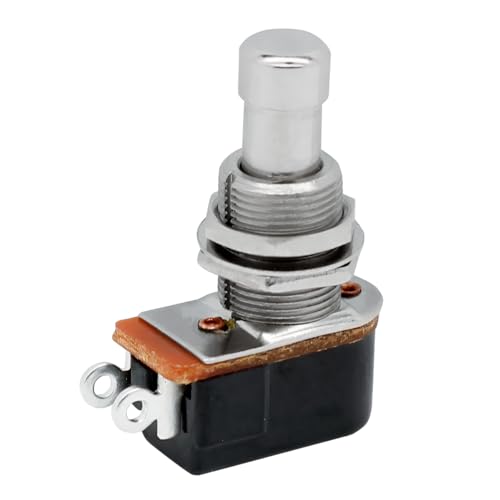Chave Switch Spst 2 Terminais Momentanea P/Pedal De Efeito