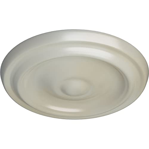 Image of 9 5 /8 inchOD x 1 1 /8 inchP Maria Ceiling Medallion (Fits Canopies up to 1 3 /4 inch), Flash Blue