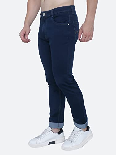 Image of Strechable Denim Regular Fit Mid Waist Light Weight Soft Feel Stretchable Denim Jeans Pant for Men