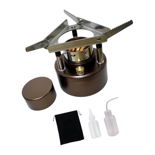 Menolana Alcohol Furnace Burner with Foldable Bracket Lightweight Spirit Burner Camp Furnace for Outdoor Backpacking Kitchen Equipment
