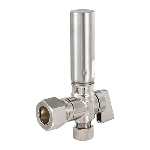 Vanne d'angle d'arrêt compression 1,27 cm et pare-marteau en acier - 5