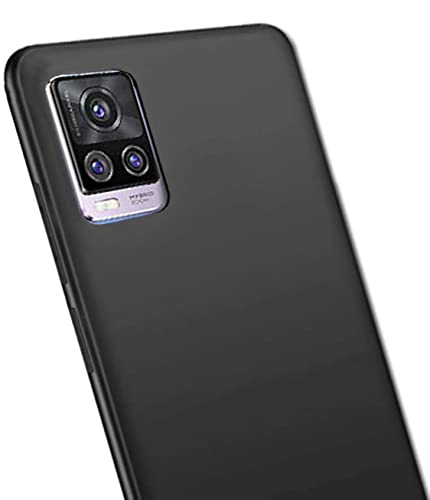 Image of Mobile Back Cover Case for Vivo V20 Pro (Silicone Case|CameraProtection|Black SC1510)