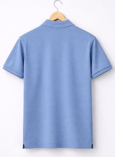 Image of 3BROS Men's Cotton Blend Half Sleeve Regular fit Comfortable Polo Neck T-Shirt (Pack of 1)