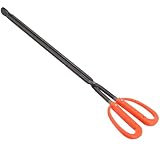 Healeved Tragbarer Müllgreifer mit Hoher Klemmkraft 50cm Langer Greifzange aus Robustem Stahl mit Rotem Kunststoffgriff Greifwerkzeug für Außenbereich und Haushalt