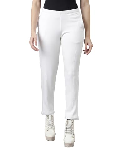 Image of GO COLORS Solid Ultra Warm Kurti Pant for Women | Mid Rise, Warm tech