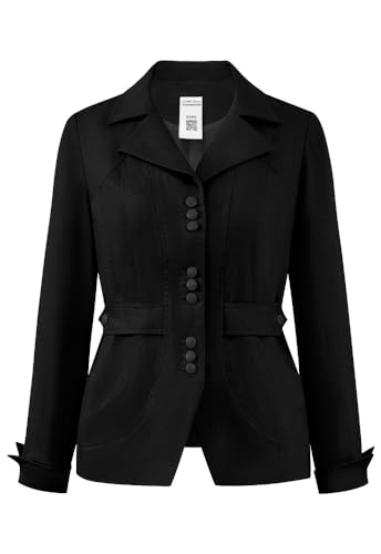 CHIC STAR Womens Linen Blazer Jacket