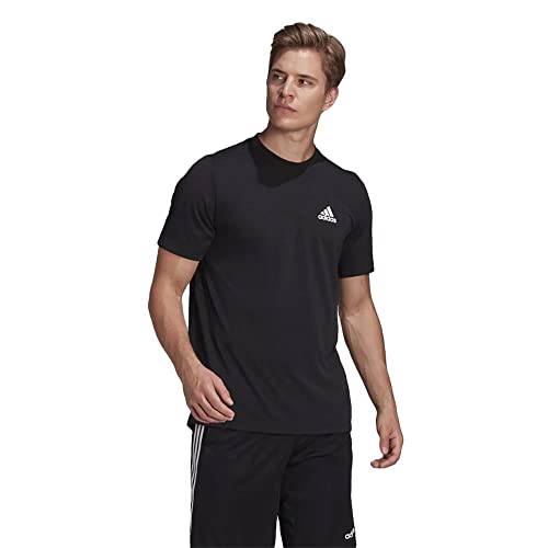 Adidas Mens Fr Tee Black/White Medium #TOP1