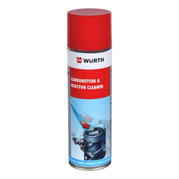 Wuerth Carburettor & Injection Cleaner Spray – 500ml | Removes Fuel Deposits, Carbon & Grease | For 2-Stroke & 4-Stroke Engines
