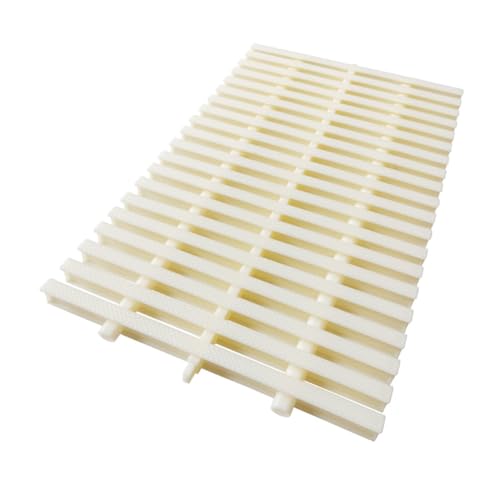 SMELEDFCFK Griglia Piscina A Sfioro di Drenaggio, Griglia per Canaletta in Plastica, Griglia di Scarico per Piscina Copertura di Scarico 100cm per Terrazzo(100x20cm/39x8in)
