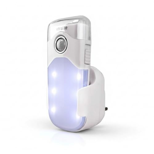 Xtralite Nitesafe Duo Rechargeable Night Light & LED Torch – Automatic Power Failure Light with Motion Sensor, Dual Night Light Modes, Wireless Induction Charging