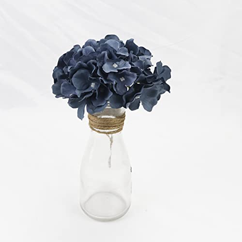 Alifst 10 Pack Silk Hydrangea Heads With Stems For Diy Wedding Bouquets Centerpieces Arrangements Party Baby Shower Home Decorations (Dusty Blue) #TOP1