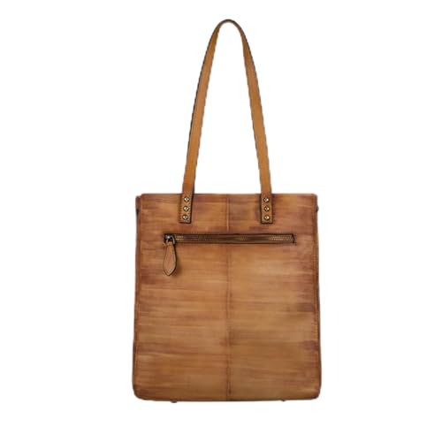 Sac à bandoulière pour femme fait à la main en cuir vintage marron authentique