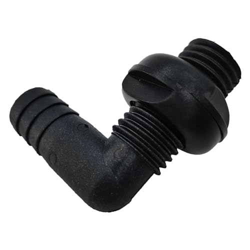 Nishiyuenyi 4X Hull Drain Connector Deck Drain Thru Hull Fitting Bilge Pump Pipe Spare Parts PVC Material Suitable for Boats Yachts Trucks Tractor Outdoor Use