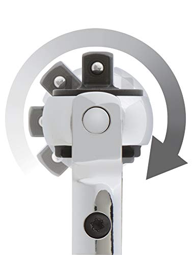 Tekton 3/8 Inch Drive X 9 Inch Swivel Head Quick-Release Ratchet | 1491 #TOP3