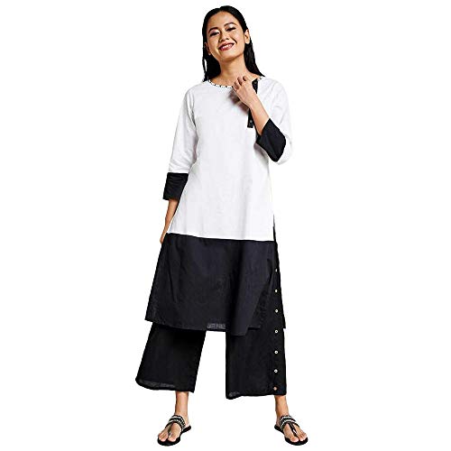 Image of global desi Women's Cotton Regular Tunic Shirt