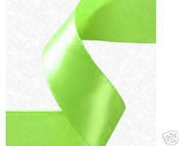 3/8"x100 yds Double Face Satin ribbon-Apple Green