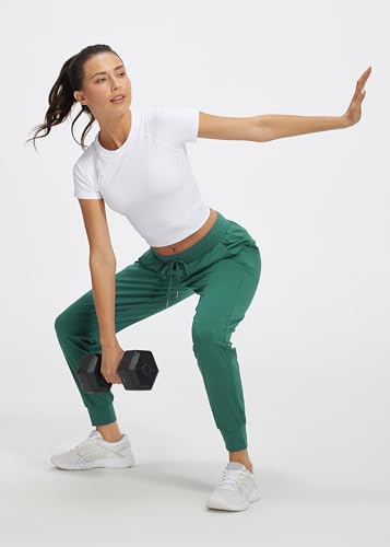 Image of Libin Women's Joggers Pants Athletic Casual Sweatpants Petite /Regular /Tall | Running, Workout, Gym, Yoga, Lounge, Travel, Golf Clothes with Pockets, 4 way stretch, Tapered, Dance Trousers
