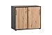 Produktbild Schildmeyer Aktenschrank Aino 701867, Artisan Eiche Dekor/schwarz matt, 100 x 41 x 83,6 cm
