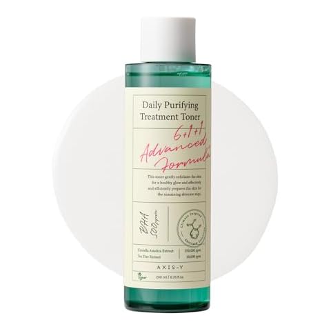 AXIS-Y Daily Purifying Treatment Toner with 0.5% BHA, Centella Asiatica & Heartleaf | Gentle Exfoliating & Soothing Toner for Smooth Texture | Vegan & Cruelty-Free Korean Skin Care | 200ml / 6.76fl.oz Cover