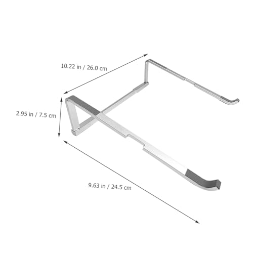 Soporte Plegable Portátil para Laptop de Aluminio Plata miniatura 2