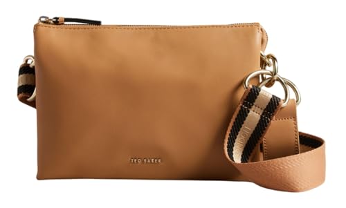 Sac à épaule bandoulière Ted Baker cuir taupe petit format besace femme chic