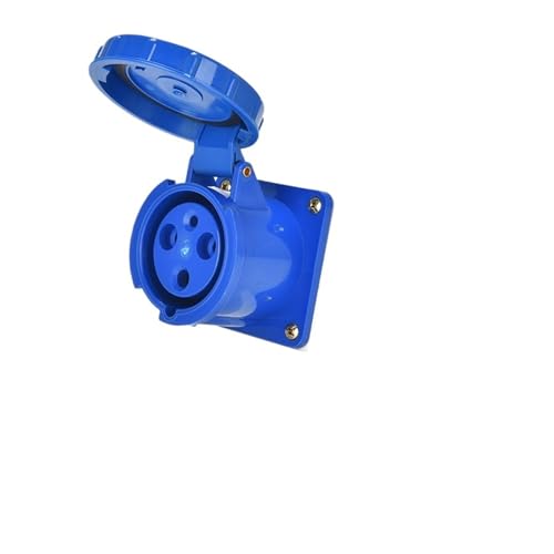 Conector industrial 3p63a ip67 surface mounted de aviación trifásico 4P5 2