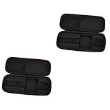 Vaguelly 2個 ジッパー バッグ 収納 オーガナイザー 収納 ポーチ スピーカー用 トラベル トート バッグ ケース プ