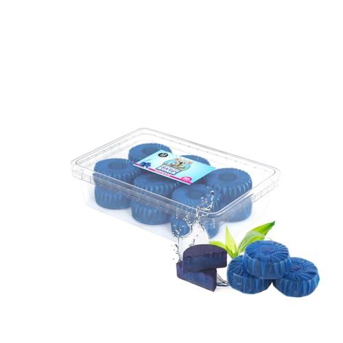 RMBO Nettoyant WC - Pack de 50 Blocs WC Eau Bleue, Blocs de Toilette Encastrés pour Réservoirs Grohe et Geberit, Action Rapide en 5 Minutes, Fraîcheur Durable de 3 Semaines par Bloc