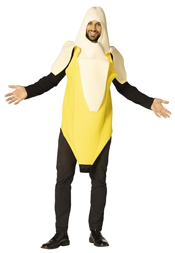 Imposta Costumes Peeled Banana Halloween Costume, Yellow, Women and Men,