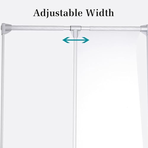 Économie d'espace de dressing avec cette tige de garde-robe extensible