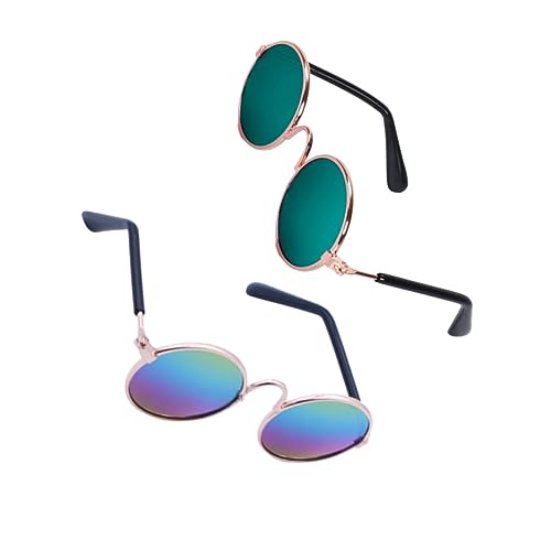 BESPORTBLE Pet Sunglasses for Cat and Dog Spoof Dog Sunglasses Lightweight Metal and Plastic Fun Party Accessory Unique Design