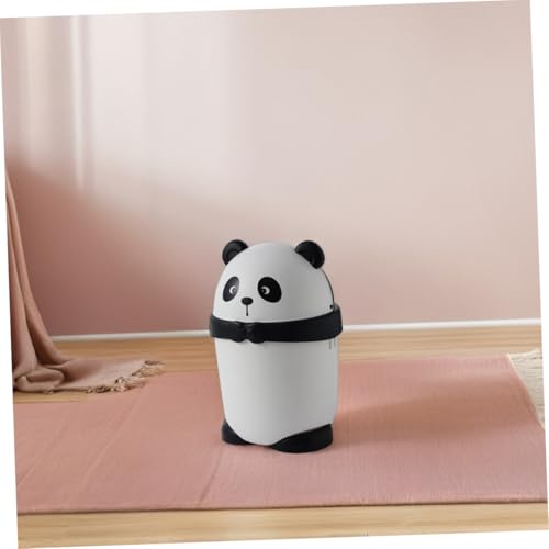 Poubelle polyvalente panda avec couvercle en PP durable et compact - 5