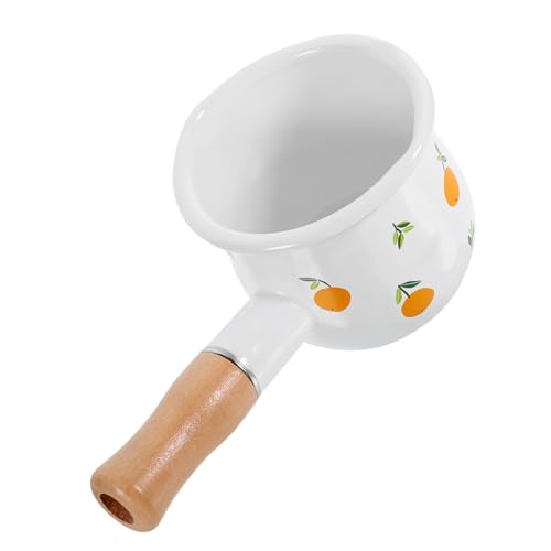 Wekadrin Emaille-Milchtopf Fruchtmuster Holzgriff