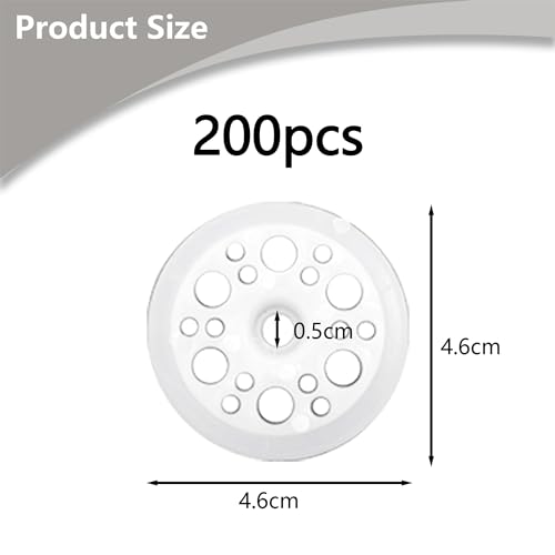 ANBOO Polypropylene Flat Plastic Washers, Pack of 200, 45mm, Round, Ideal for Insulation Boards - Image 2