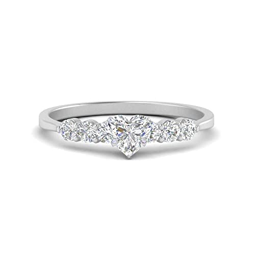 Bague fiançailles argent ajustable de la taille 47 à 70, l'éclat du diamant sans erreur