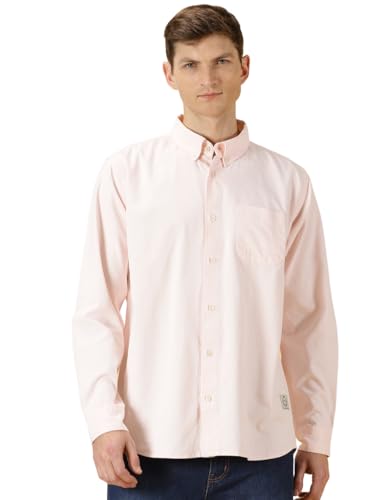 Image of Thomas Scott Men's | Solid | Full Sleeve | Slim Fit | 100% Cotton | Spread Collar | Casual Shirt
