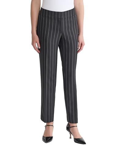 Kasper Women's Flat Front Pinstripe Slim Pant