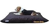 Dogbed4less Do It Yourself DIY Pet Bed Pillow Duvet 1680 Nylon Durable Cover and Waterproof Internal case for Dog/Cat at Medium 36'X29' Seal Brown Color - Covers only